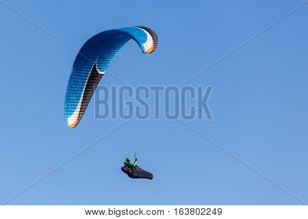 One Paragliding In The Sky