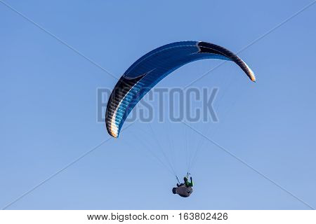 One Paragliding In The Sky