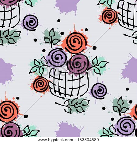 Vector Seamless Pattern, Graphic Illustration