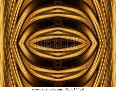texture of black gold. Abstract seamless texture with an ellipse in the center. Fractal art background for creative design. Decoration for wallpaper desktop poster cover booklet card. Psychedelic.