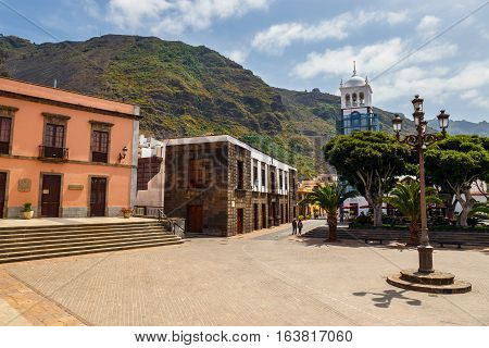 Garachico, Tenerife Island, Spain, 08 June 2015: Street Of Garachico Town On Tenerife Island, Canary