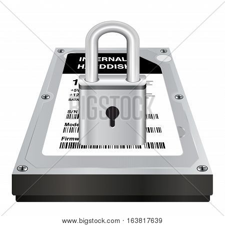 real 3d internal harddisk storage with a steel master lock protect data