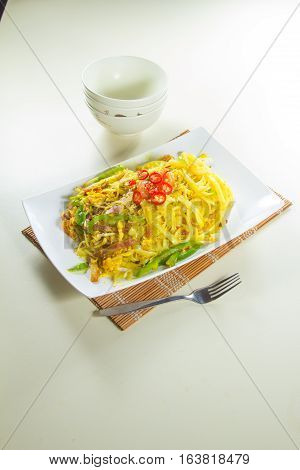 a chinese cuisine photo of fried noodles