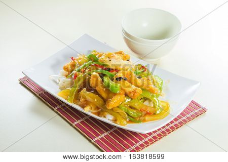 a chinese cuisine photo of fried noodles