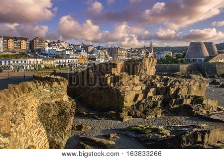 City Ilfracombe on the north coast of Devon. UK