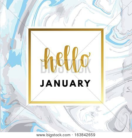 Hello January Vector Photo Free Trial Bigstock