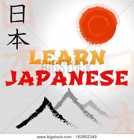 Learn Japanese Indicates Japan Language And Speech