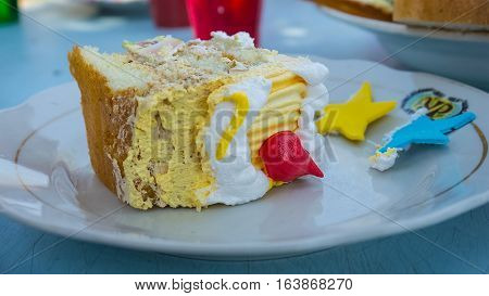 A delicious slice of cake that I want to eat