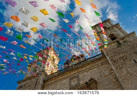 Church Of San Servacio ( Saint Servatius) In Valladolid, Yucatan, Mexico