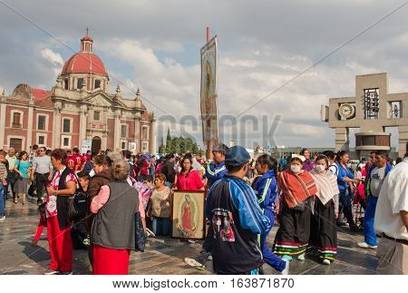 Festival Of The Virgin Of Guadalupe In Mexico City