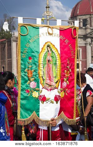 Festival Of The Virgin Of Guadalupe In Mexico City