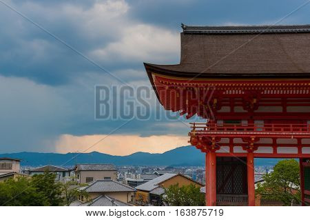 Kiyomizu-dera Temple In Kyoto Japan.