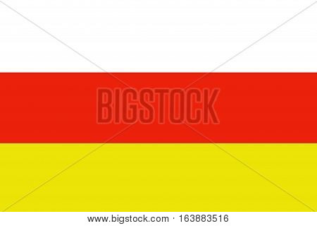 South ossetia flag illustration symbol  .South ossetia
