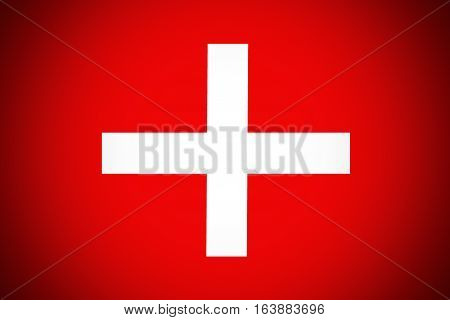 Switzerland national flag illustration symbol. Switzerland .
