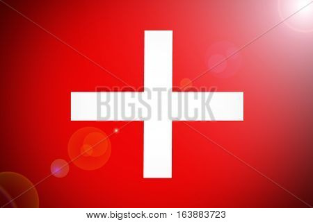 Switzerland national flag illustration symbol. Switzerland .
