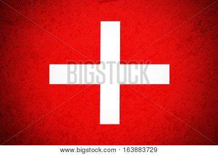 Switzerland national flag illustration symbol. Switzerland .