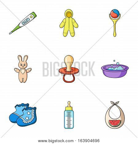Baby born set icons in cartoon design. Big collection of baby born vector symbol stock illustration