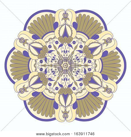 Flower Mandalas Vector Illustration