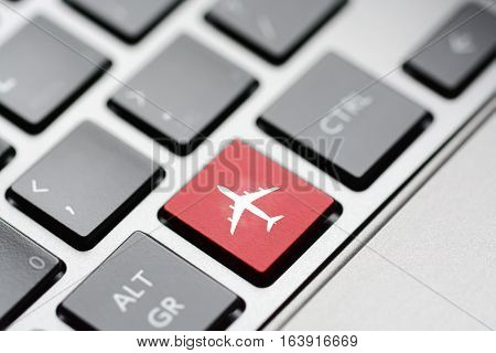 Online Flight tickets booking by pushing a button on keyboard
