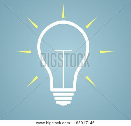 idea concept - light bulb/ vector illustration
