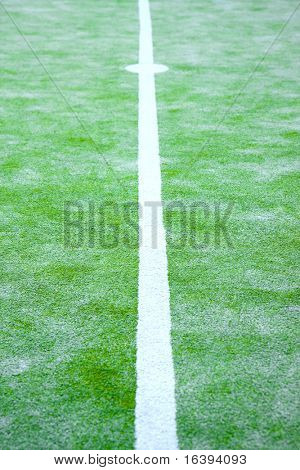 den hvide linje på sportground