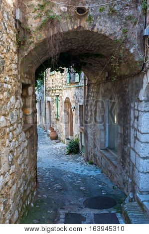 Picturesque Underpass In The Village Saint-paul-devence