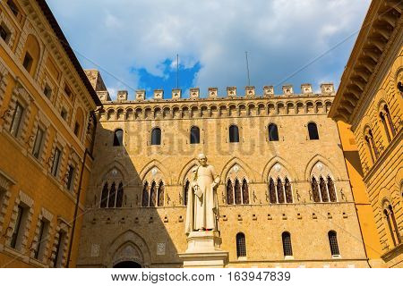 Statue Of Sallustio Bandini In Siena