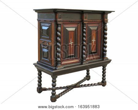 Early Baroque Cabinet On Stand. Cabinet Made About 1670 To 1700