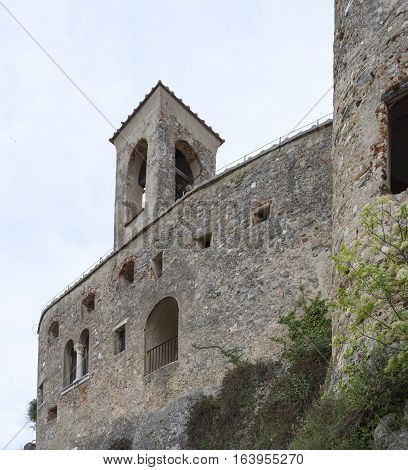 very nice view of malaspina cstle in massa italy