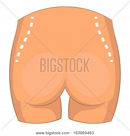 Waist surgery correction icon. Cartoon illustration of body surgery correction vector icon for web design