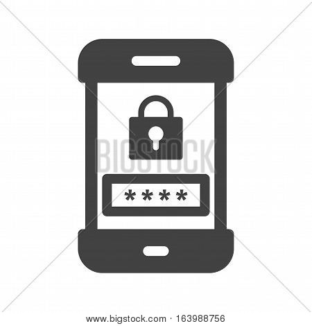 Passcode, security, lock icon vector image. Can also be used for smartphone. Suitable for mobile apps, web apps and print media.