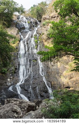 Sarika waterfall landscape at Nakhon Nayok province in Thailand