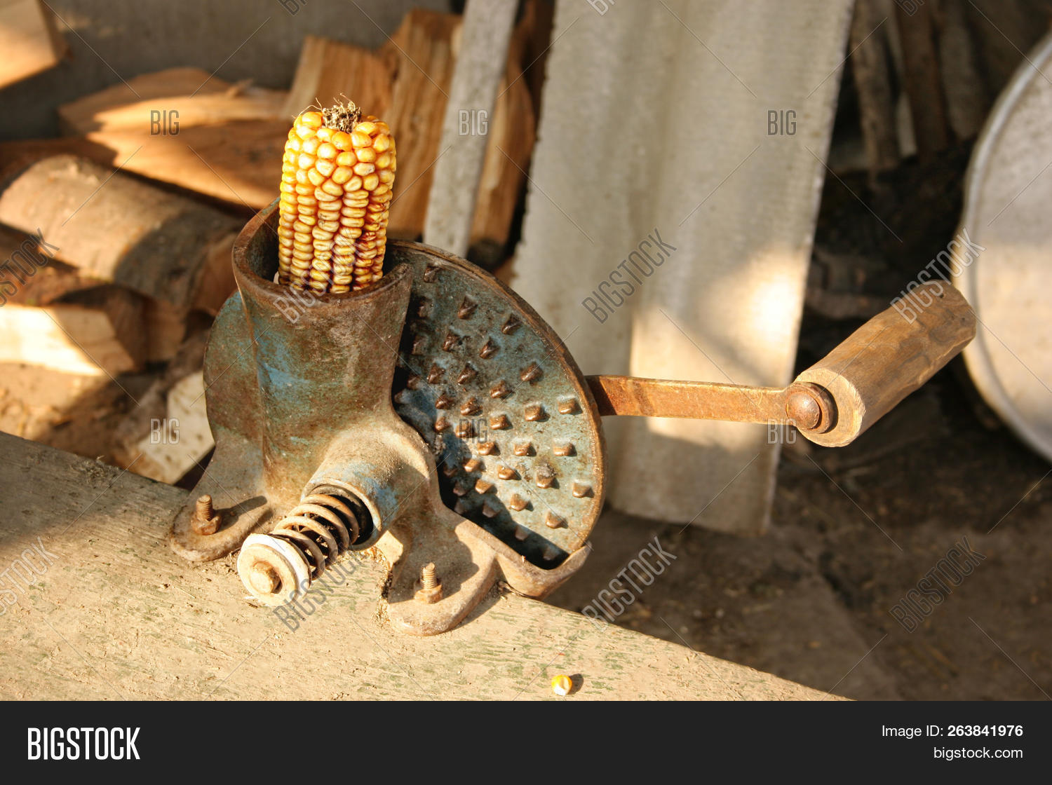 Old Corn Sheller, Corn Image & Photo (Free Trial) Bigstock