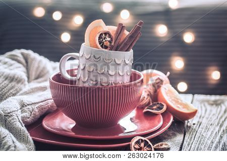Beautiful Still Life With Home Christmas Decor