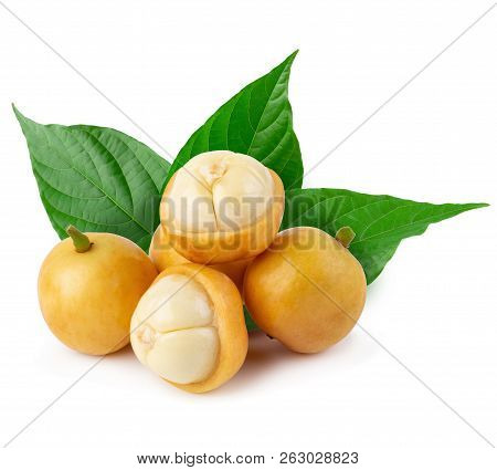 Rambeh Tropical Fruit Isolated On A White Background.