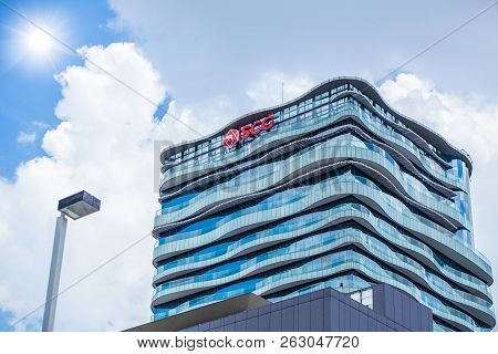 The Siam Cement Group (scg) Office Building At Bang Sue Scg Is The Largest Cement Company In Thailan