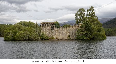 Loch An Eilein Castle, Rothiemurchus Forest, Speyside, Scotland