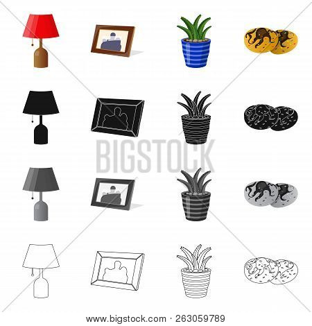 Vector Design Of Dreams And Night Icon. Collection Of Dreams And Bedroom Stock Symbol For Web.