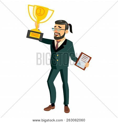 Boss Ceo Character Vector. It Startup Business Company. Body Tem