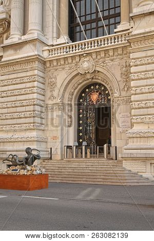 Monaco City, Monaco - January 18, 2012: Monaco Aquarium And Oceanography Museum The Watery World Of 