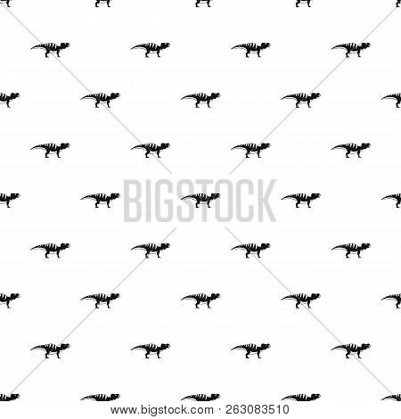 Hadrosaurid Dinosaur Pattern Seamless In Simple Style Illustration