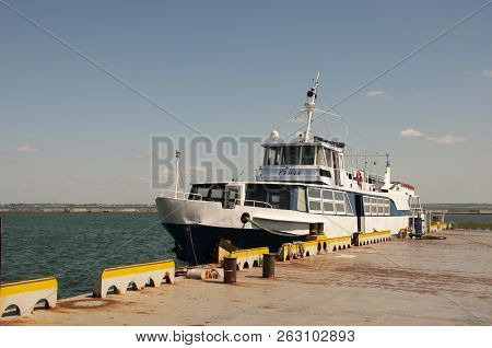 Odessa, South Of Ukraine, The Customs Area, July 10, 2018. Odessa Commercial Sea Port. Beautiful Yaс
