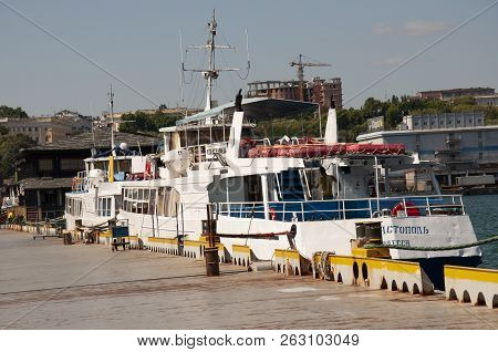 Odessa, South Of Ukraine, The Customs Area, July 10, 2018. Odessa Commercial Sea Port. Beautiful Yaс
