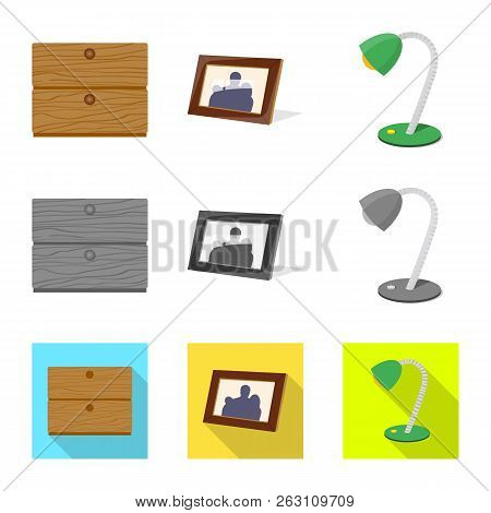 Isolated Object Of Dreams And Night Logo. Set Of Dreams And Bedroom Stock Symbol For Web.