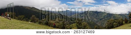 View From Ruca Pichincha Over Quito, Ecuador