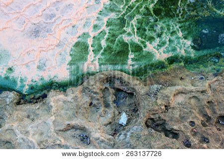Hydrogen Sulfide Salts Therapeutic Mineral Water Similar To The Waves Of The Sea In Karlovy Vary, Cz