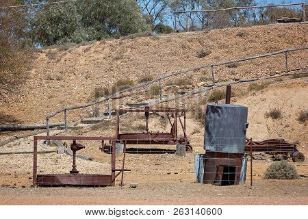 Abandoned Mining Equipment On The Sapphire Gem Fields In Australia