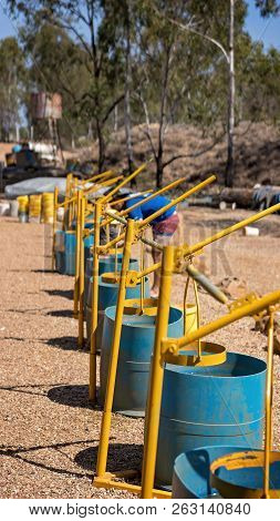 Row Of Willoughbys Used For Washing Stones While Prospecting For Sapphires