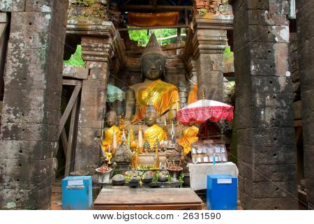 Wat Phu Champasak tempel ruiner, Laos