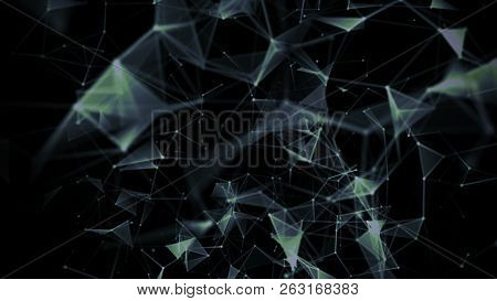Abstract Digital Background. Network Connection Structure. Science Background.